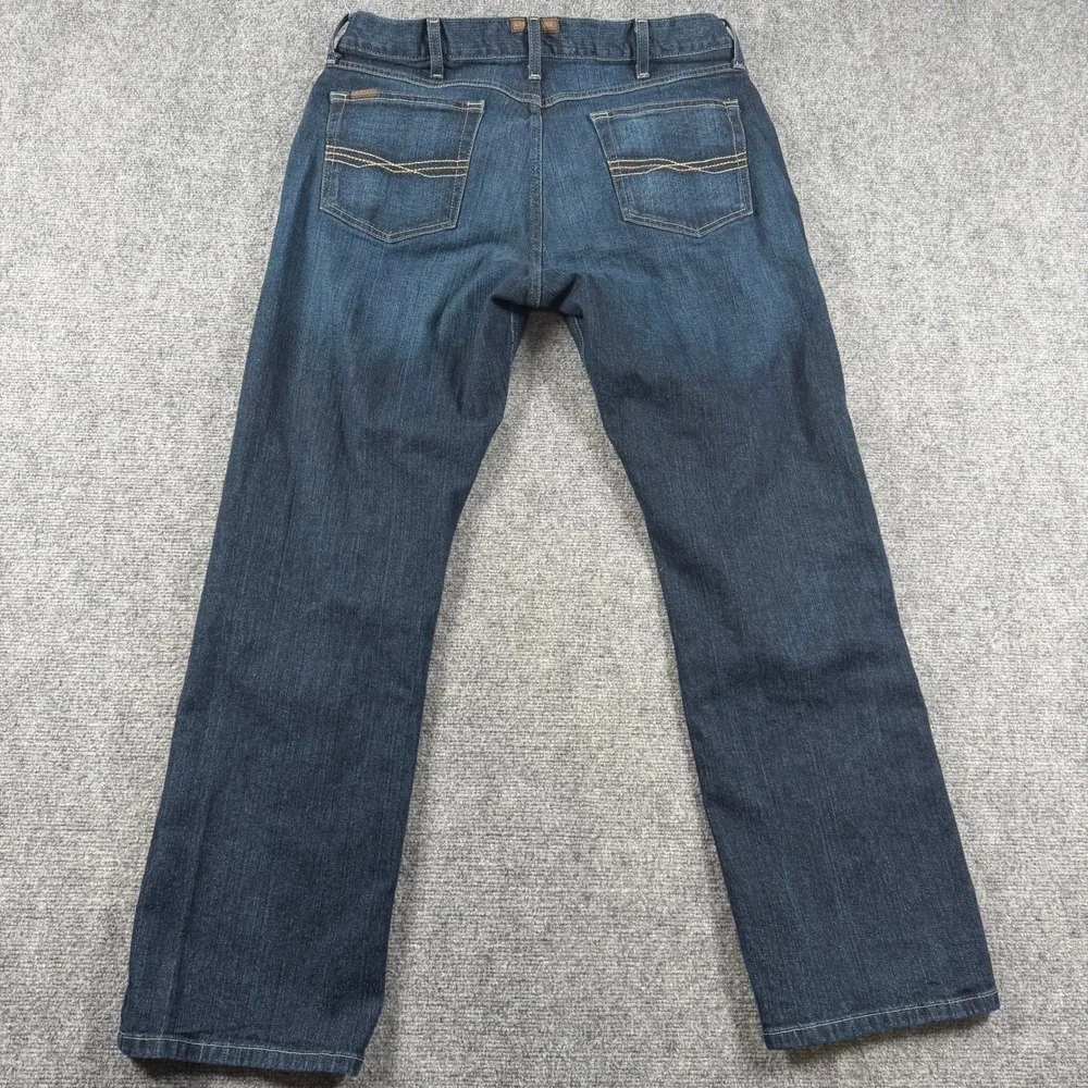 Ariat M5 Legacy Jeans Mens 36x32 Blue Straight Leg Dark Wash Western Denim